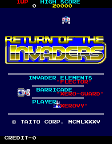 侵略者回归( Return of the Invaders)街机版