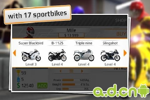 短程高速赛车:摩托车版DragRacing:BikeEdition