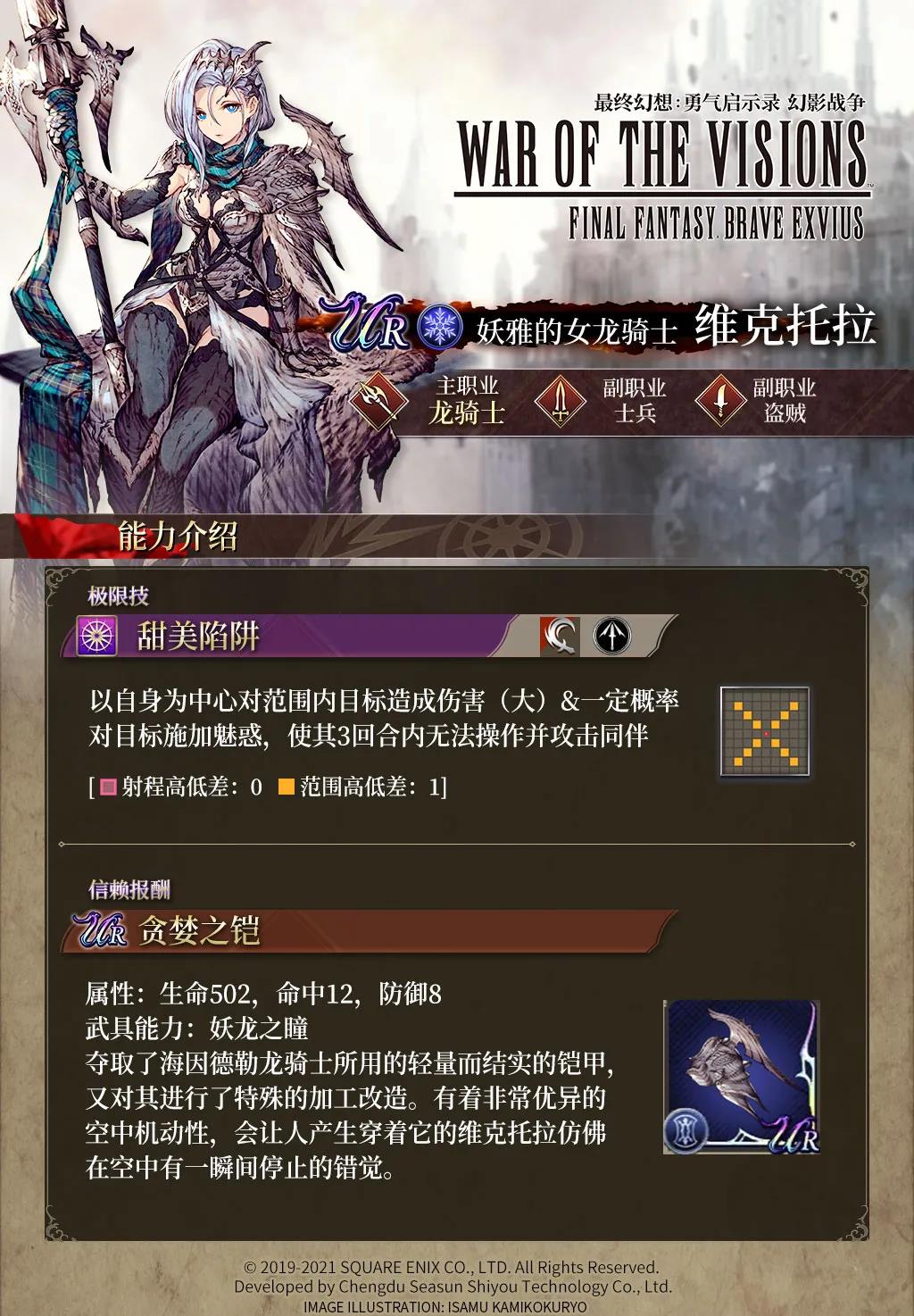 《FFBE幻影战争》维克托拉角色解析