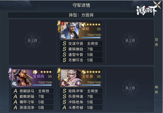 《鸿图之下》七级地守军详解