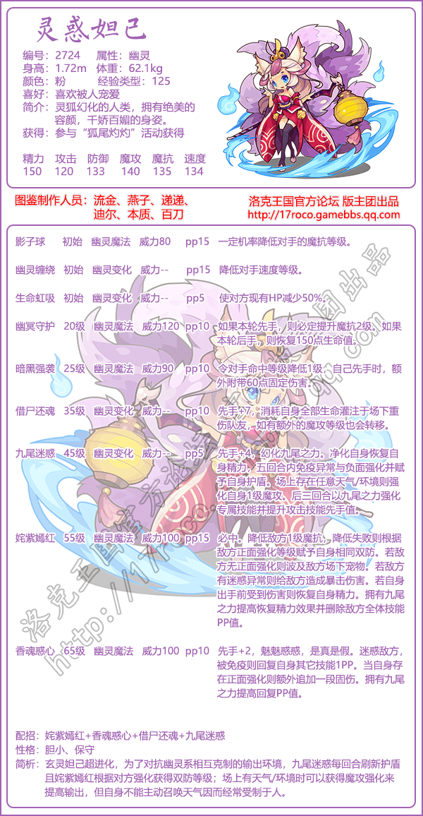 《洛克王国》灵惑妲己技能图鉴