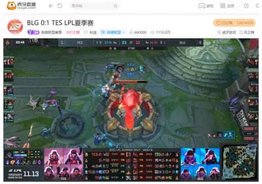虎牙直播LPL：小虎格温剪翻全场，RNG直落两局轻取V5锁定三连胜