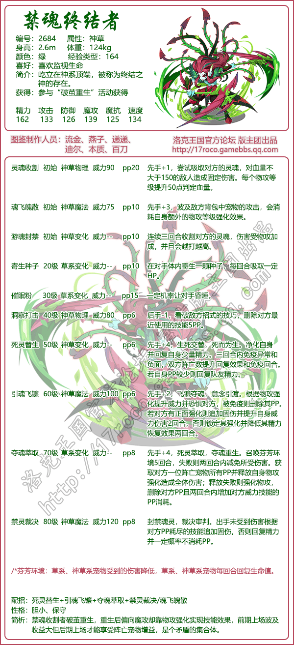 《洛克王国》禁魂终结者技能图鉴
