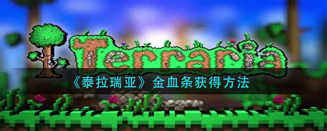 《泰拉瑞亚》金血条获得方法