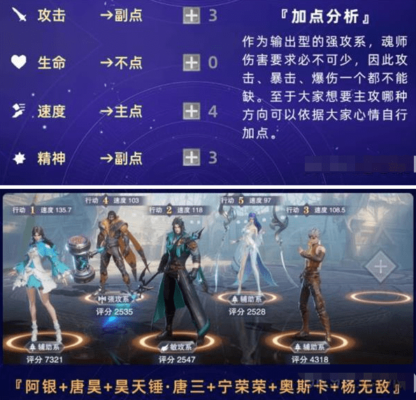 《斗罗大陆：魂师对决》唐昊阵容搭配及加点攻略