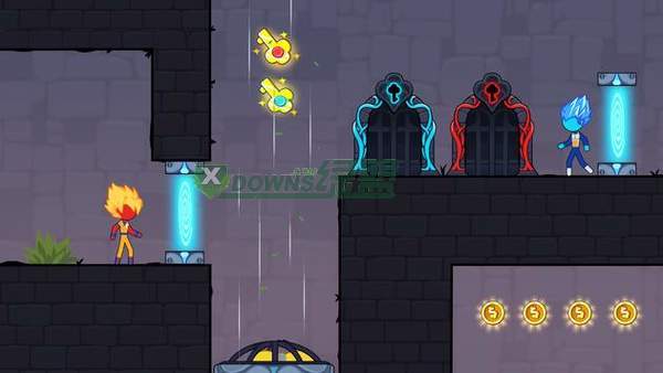 火柴红蓝森林人