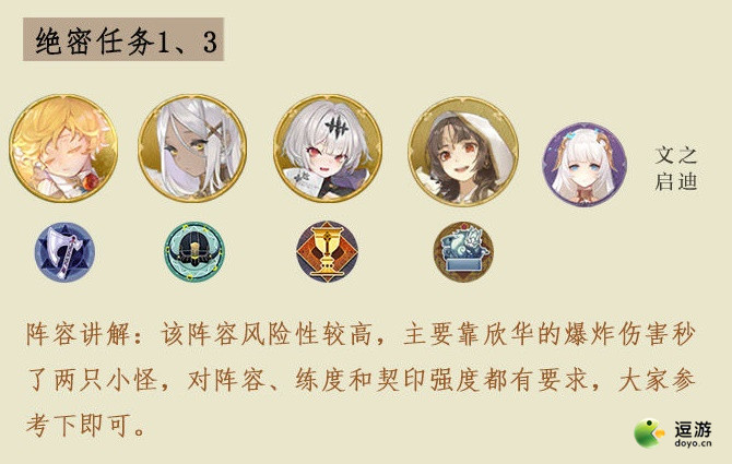 幻书启世录笔墨乾坤绝密任务通关阵容推荐
