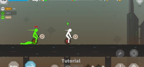 火柴人布偶快乐车轮