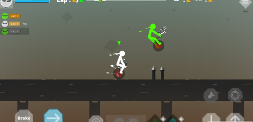 火柴人布偶快乐车轮