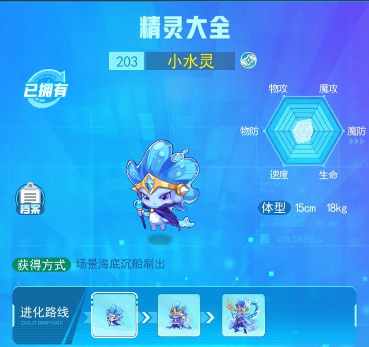 超级精灵手表小水灵图鉴