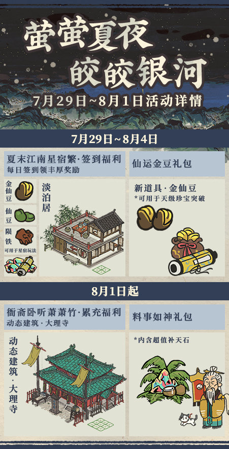 《江南百景图》萤萤夏夜活动内容大全