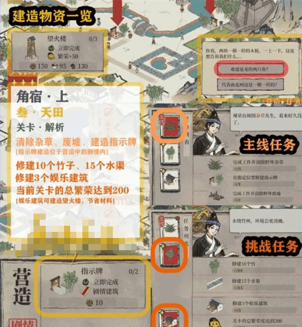 《江南百景图》角宿上天田关卡通关攻略