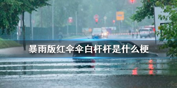 暴雨版红伞伞白杆杆是什么梗
