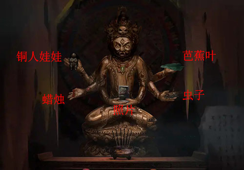 《纸嫁衣2奘铃村》铜像菩萨物品摆放攻略