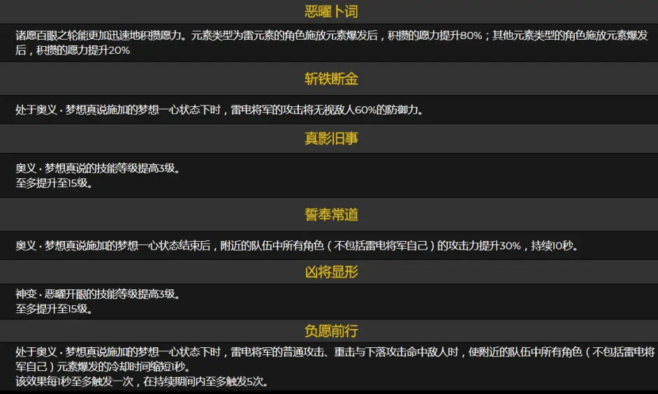 《原神》雷电将军全面加强效果介绍