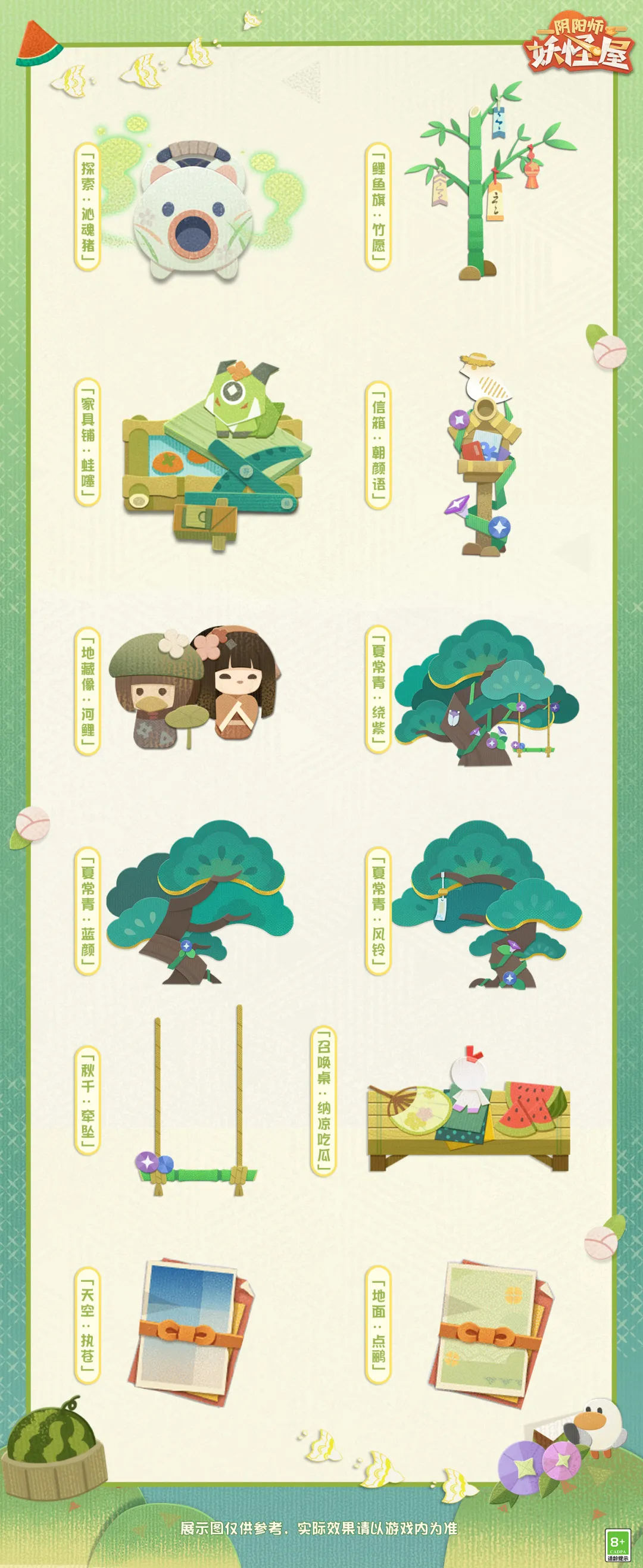 《阴阳师妖怪屋》夏日庭院装饰获取攻略
