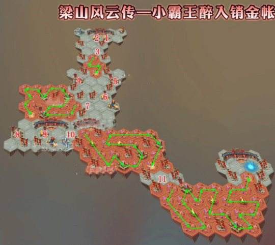 《小浣熊百将传》小霸王醉入销金帐通关攻略