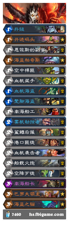 《炉石传说》暴风城狂野海盗战卡组搭配介绍