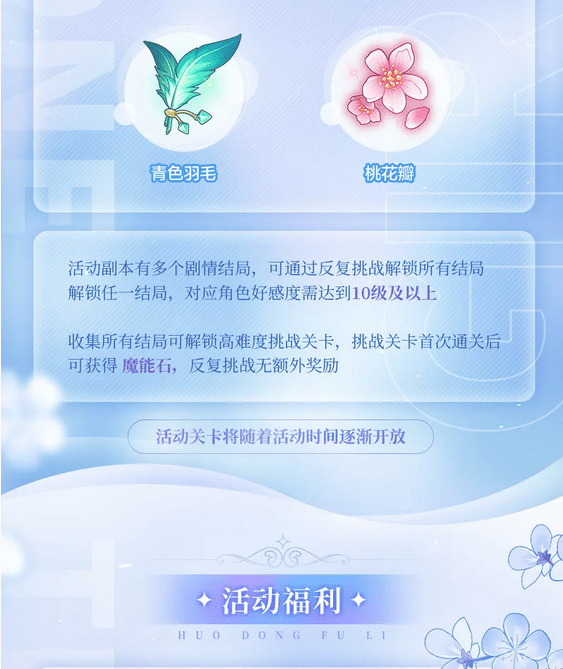 《少女的王座》2021年花间迷踪限定活动介绍