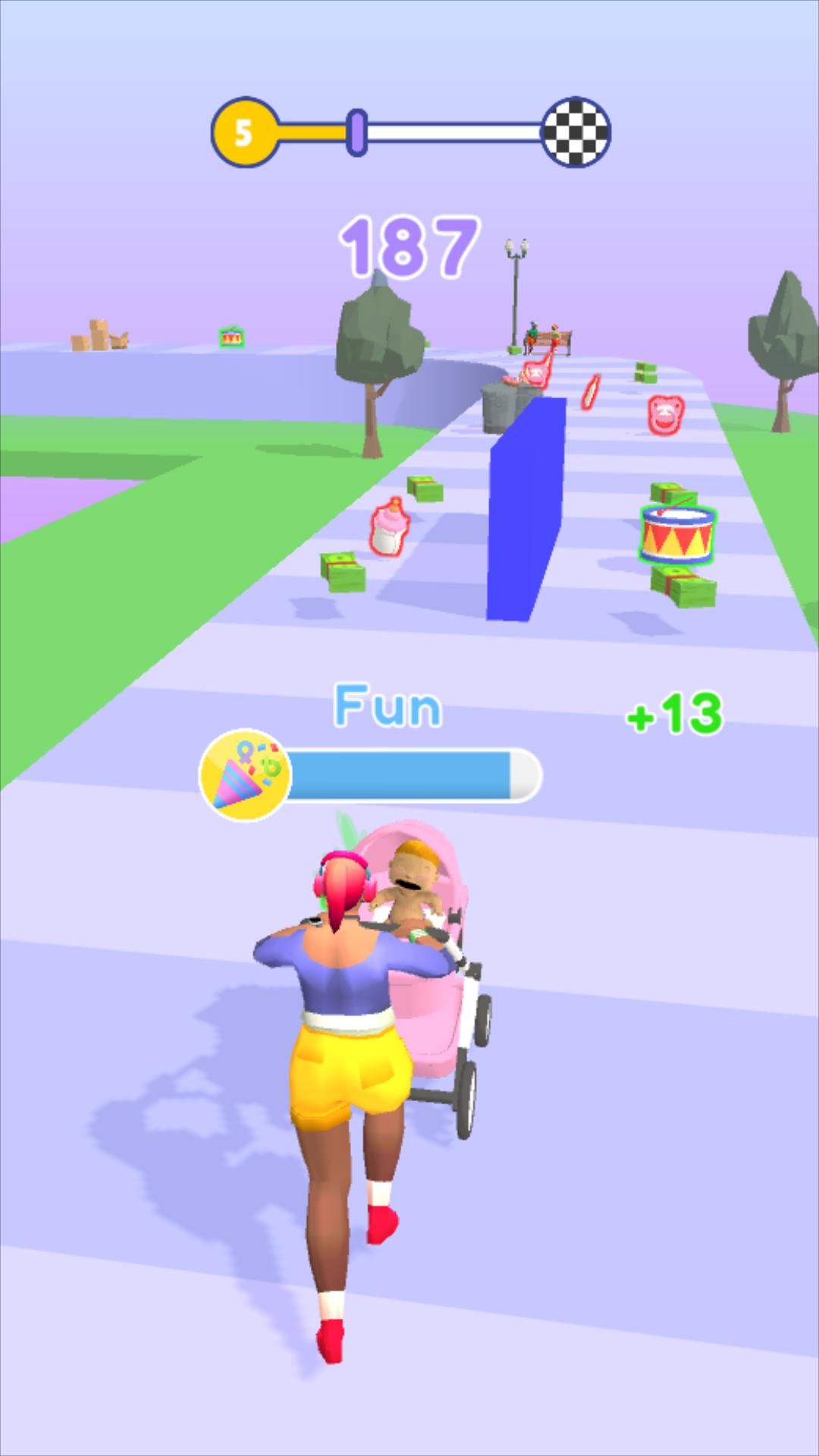 婴儿车竞速比赛