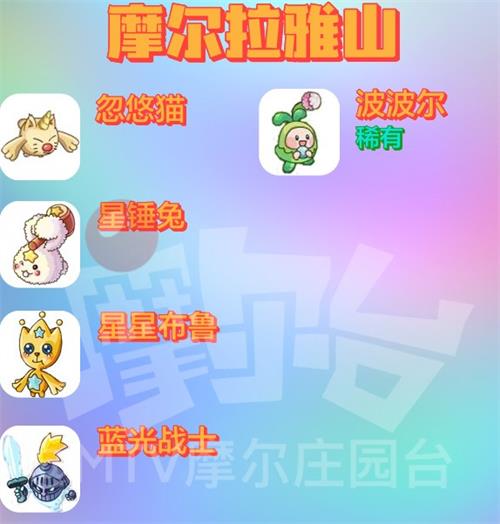 《摩尔庄园手游》精灵分布位置大全