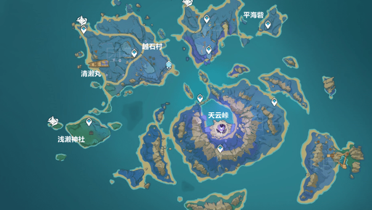 《原神》清籁岛地图一览