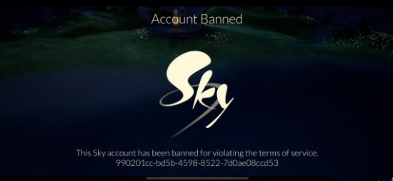 《光遇》测试服账号被禁解决方案