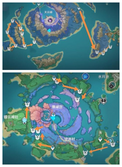 《原神》飘浮灵收集路线分享