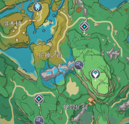《原神》2.1版本稻妻地灵龛分布位置介绍
