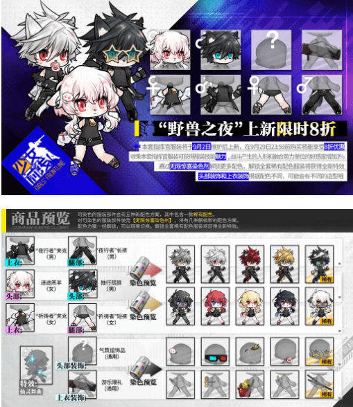 《少女前线》指挥官时装野兽之夜一览