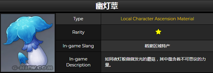 《原神》幽灯蕈介绍