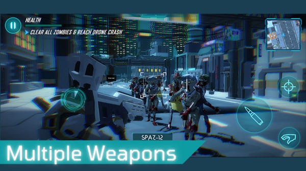 机器人射击英雄僵尸之城