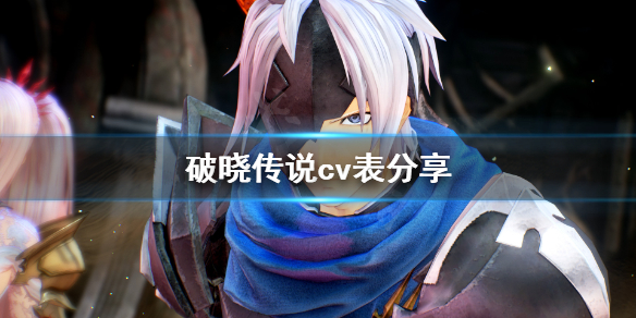 《破晓传说》cv表分享 主角cv都是谁？
