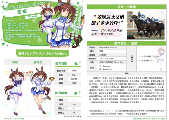 《赛马娘手游》菱曙技能翻译介绍
