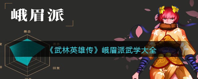 《武林英雄传》峨眉派武学大全