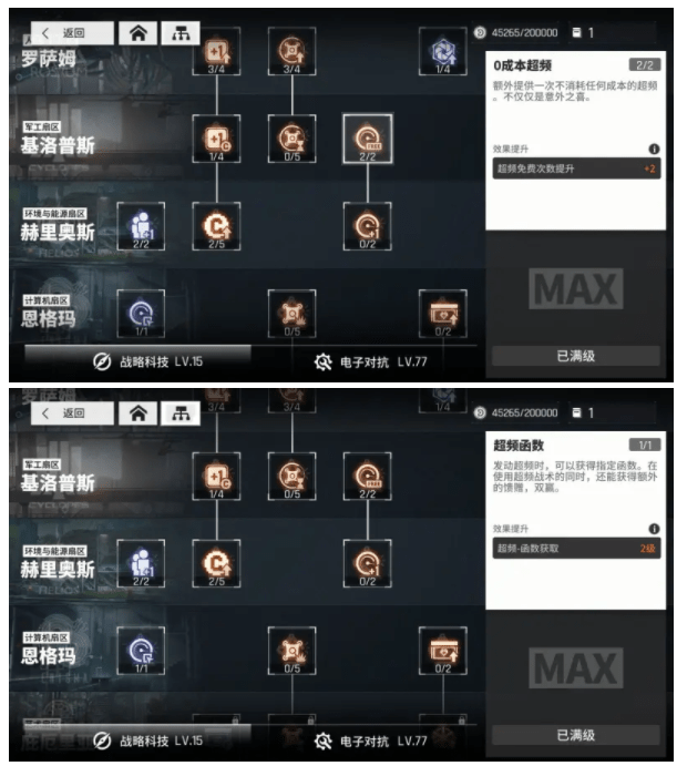 《少前:云图计划》战略科技升级攻略