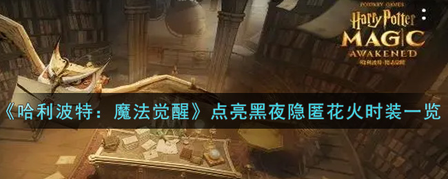 《哈利波特：魔法觉醒》点亮黑夜隐匿花火时装一览