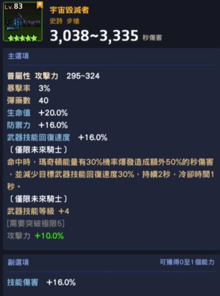 《坎公骑冠剑》未来骑士装备词条搭配推荐