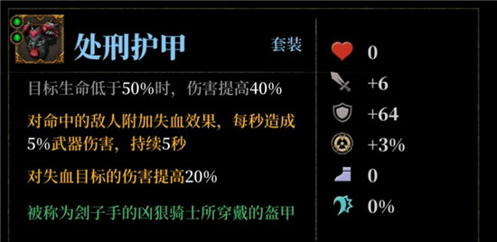 《暗魔领主》护甲选择推荐