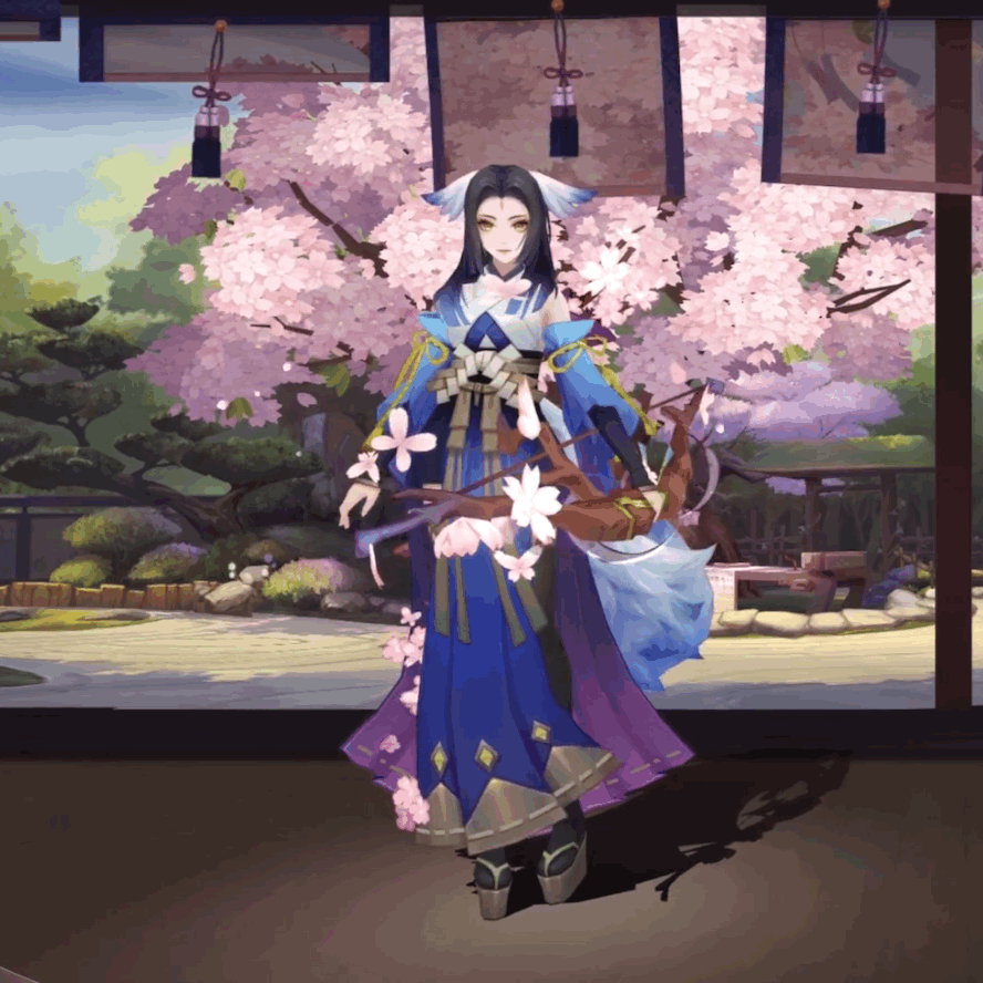 《阴阳师》白狼步影舞皮肤鉴赏