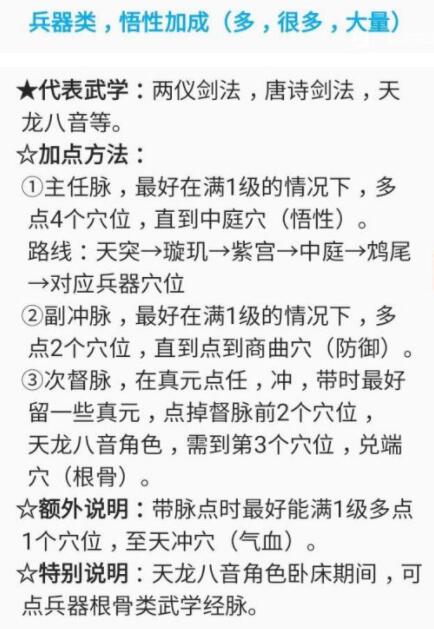 《暴走英雄坛》兵器类悟性加成武学加点攻略