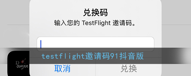 testflight邀请码91抖音版