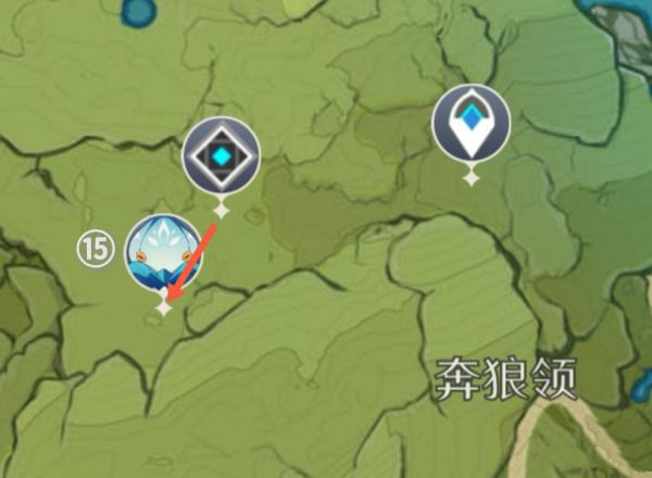 《原神》2.2坠星山谷骗骗花采集路线分享