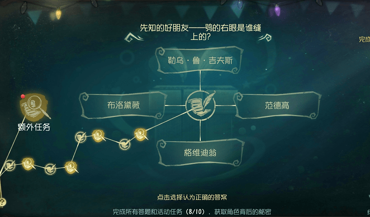 《第五人格》鸮的右眼是谁缝上的答案解析