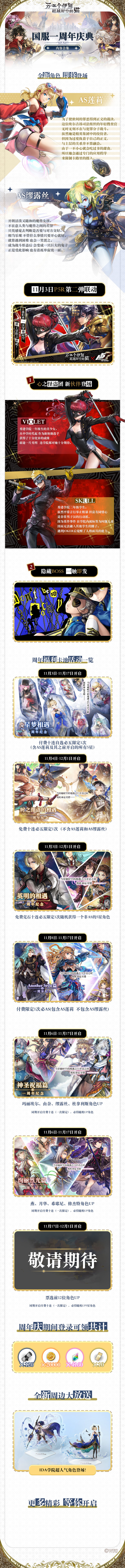 《另一个伊甸》周年庆活动大全