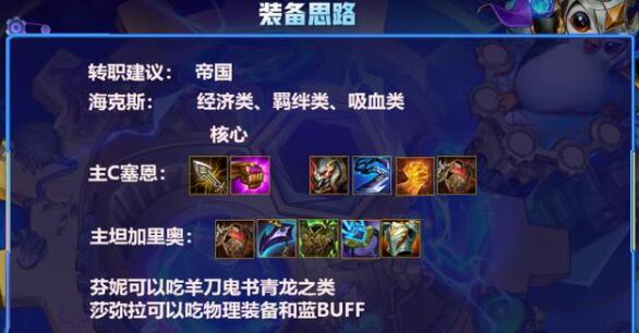 《云顶之弈》S6赛季最爽吃鸡阵容帝国塞恩玩法思路