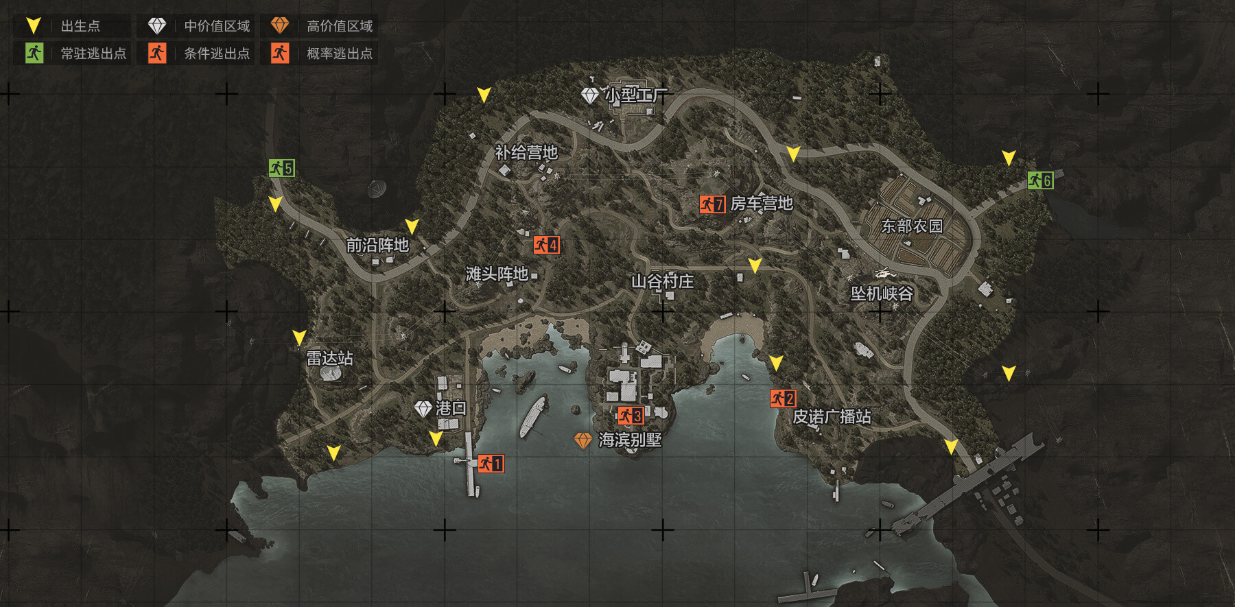 《暗区突围》地图信息一览