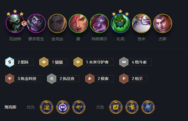 《云顶之弈》S6赛季四格斗厄加特阵容玩法思路