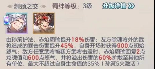 《三国志幻想大陆》赤焰周瑜羁绊介绍