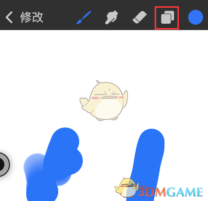 《procreate pocket》调整图层透明度方法